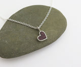purple heart necklace