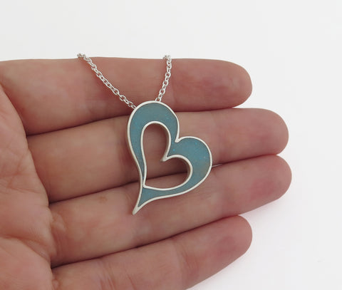 turquoise heart necklace