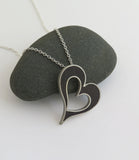 black heart necklace