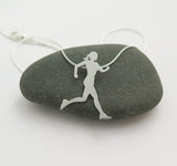 Runner Necklace - Sterling Silver - Sport Jewelry