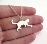 animal jewelry cat pendant necklace