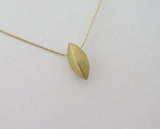 14k gold geometric bead necklace