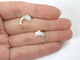 cute dolphin earrings, animal lover gift