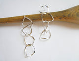 sterling silver long dangle earrings