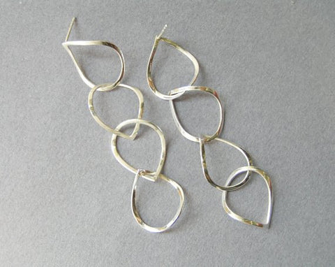 sterling silver drop earrings