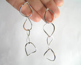 sterling silver dangle post earrings