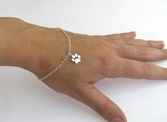 Paw Print Bracelet Sterling Silver Dalia Shamir Jewelry