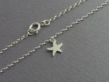 sterling silver starfish anklet