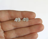numbers earrrings, gift ideas for her