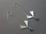 silver Chandelier earrings