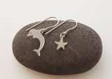 dolphin and starfish earrings