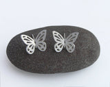 sterling silver butterfly earrings