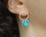 small dangle turquoise earrings