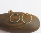 small 14k gold hoop earrings