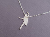 Bruce Springsteen Necklace - Sterling Silver - Hand Cut