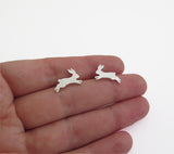 sterling silver rabbit earrings