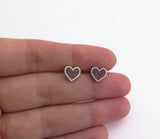 heart earrings small