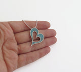 turquoise heart necklace