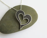 black heart necklace