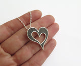black heart necklace