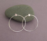 open circle earrings