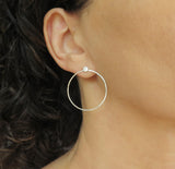 post hoop earrings