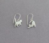 dangle cat earrings