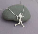 Runner Necklace - Sterling Silver - Sport Jewelry