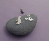 dog stud earrings