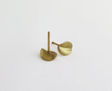 14k gold leaves earrings