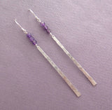 sterling silver bar earrings