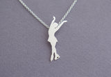 figure skating pendant necklace