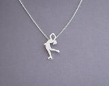 layback spin figure skating pendant necklace