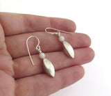 sterling silver seed pod earrings