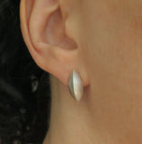 seed pod earrings sterling silver