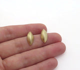 14k gold geometric earrings
