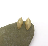 14k gold leaf earrings
