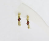 14k gold cactus earrings