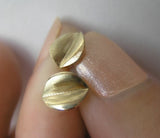 14k gold post earrings, real gold