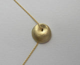 14k gold circle pendant necklace