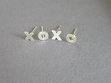 sterling silver XO earrings, gift ideas for her