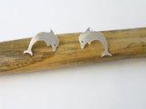 sterling silver dolphin earrings
