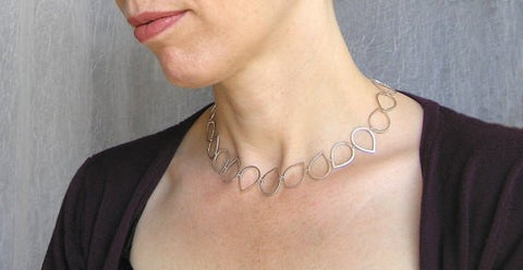 sterling silver collar necklace