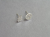 sterling silver twitter earrings
