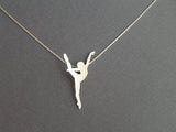  sterling silver Dancer pendant necklace