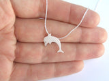 sterling silver dolphin necklace