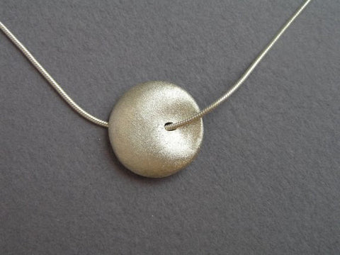 circle necklace pendant sterling silver