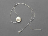 circle bead pendant sterling silver