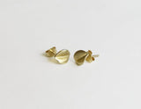 14k gold leaf earrings for her