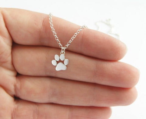 Clemson Tiger Paw Sterling Silver Pendant Necklace